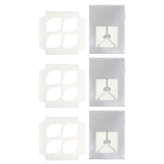 Silver And White Cupcake Boxes By Makery®